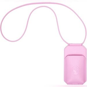 Swarovski Pink Leather Phone Pouch